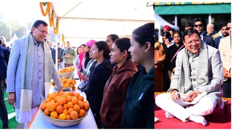 सीएम धामी ने माल्टा महोत्सव कार्यक्रम में किया प्रतिभाग, कृषकों से मुलाकात कर माल्टा और नींबू की खटाई का लिया स्वाद