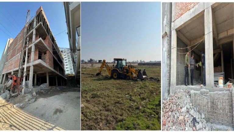 अवैध निर्माण व प्लॉटिंग पर एमडीडीए का शिकंजा, कई स्थानों पर सीलिंग व ध्वस्तीकरण की कार्रवाई